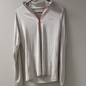 Under Armour Gray Pullover with Red Accent